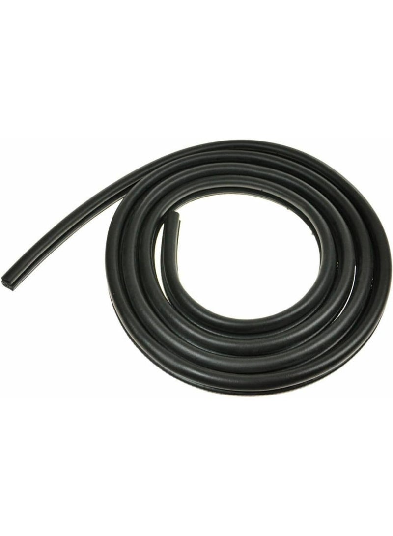 XMHF Car Sealed Rubber Door Protector, Door Rubber Real Protective Cover Car Door Rubber Seal Strip, 4 Pack, Black, 1M - Image 1